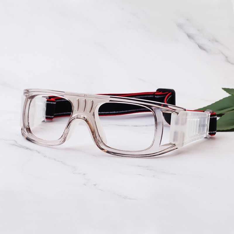 路迪森（LUDISEN）运动近视眼镜打篮球镜框配近视足球眼镜防撞击护目镜可配有度数男 框+配1.61超韧镜片（留言度数）