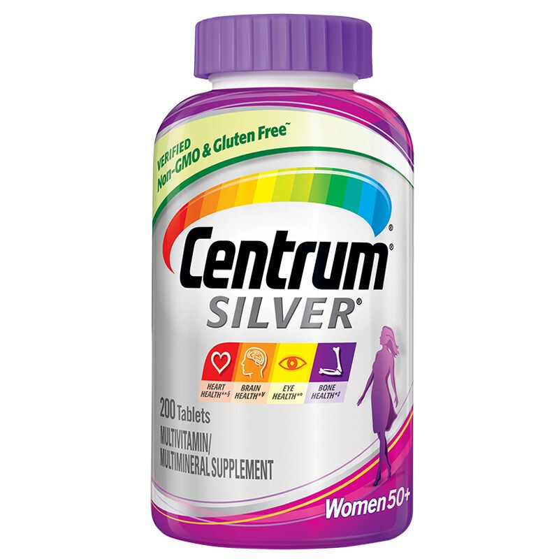 海外 进口银片 中老年女性复合200粒 50岁以上女性补充cb等多维 中
