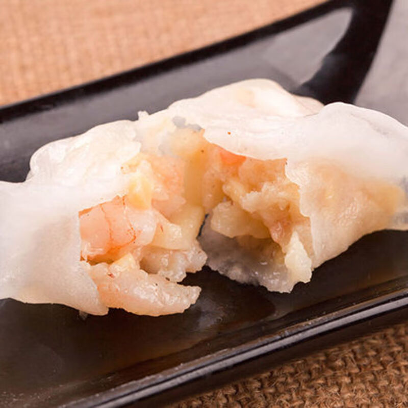 虎钢馋港式早茶点心水晶虾饺笋饺蒸饺虾饺皇虾仁饺虾肉馅竹笋馅夜宵