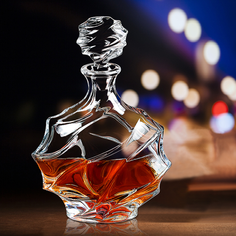 秉季水晶洋酒瓶欧洲进口轻奢醒酒器红酒家用高级感酒樽乔迁搬家礼物