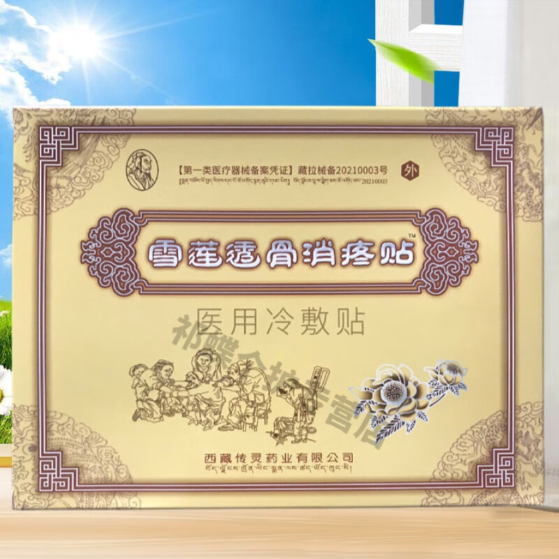 雪莲鸟雪莲透骨消疼贴消痛贴贴贴腰间盘腿麻膝盖关节肩周颈椎疼 1盒