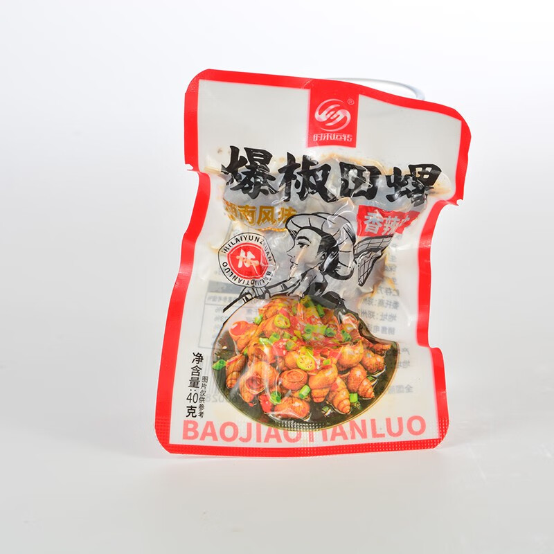 宗彬食品爆椒田螺开袋即食 香辣味   8090后儿时怀旧小吃零食品 20包