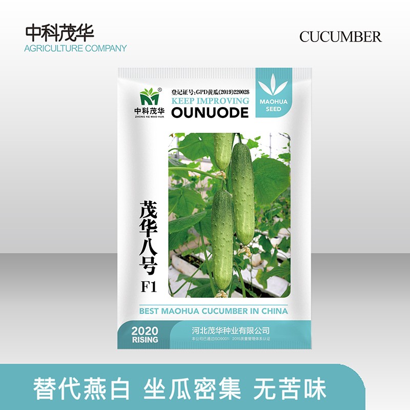 中科茂华黄瓜种子中科翡翠茂华八号旱黄瓜种籽燕白黄瓜全雌系节节有瓜