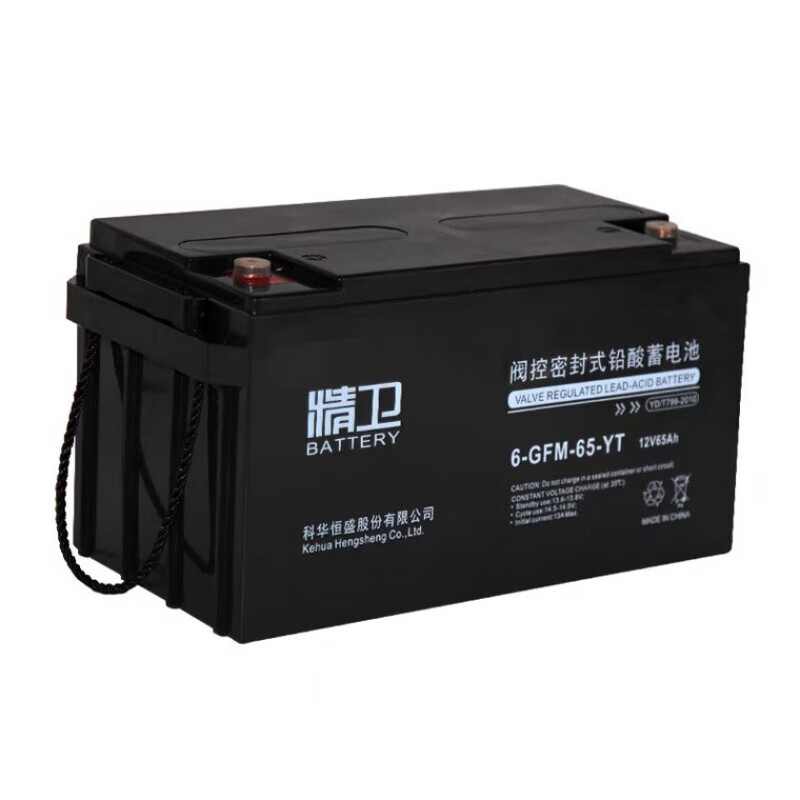 科华精卫蓄电池 12V65AH 6-GFM-65-YT 机房直流屏后备电源用电池 6-GFM-65-YT
