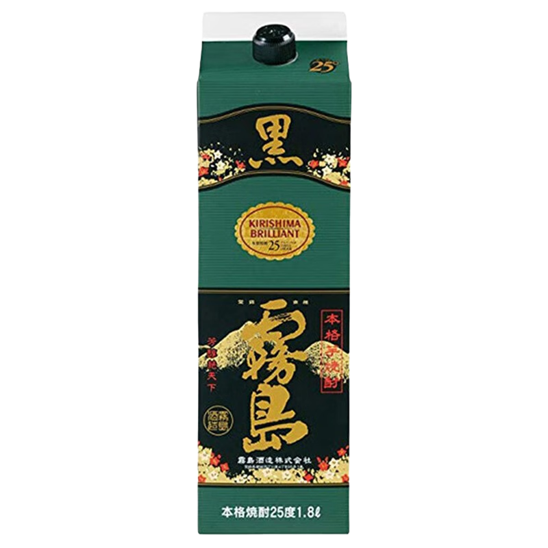黑霧島品牌授權(quán)黑霧島燒酒日本本格甘薯芋燒酒地瓜燒大瓶裝可泡梅子酒 黑霧島1.8L 1800mL 1盒 紙盒裝