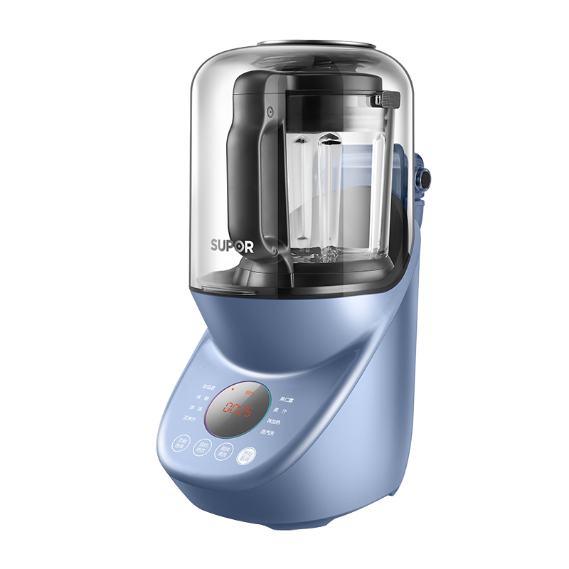 苏泊尔（SUPOR）破壁机低音破壁家用智能预约加热豆浆机可拆洗榨汁机1.4L蓝色