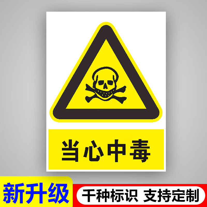 化学实验室当心中毒灼伤高温飞溅腐蚀注意触电玻璃危害提醒标识安全