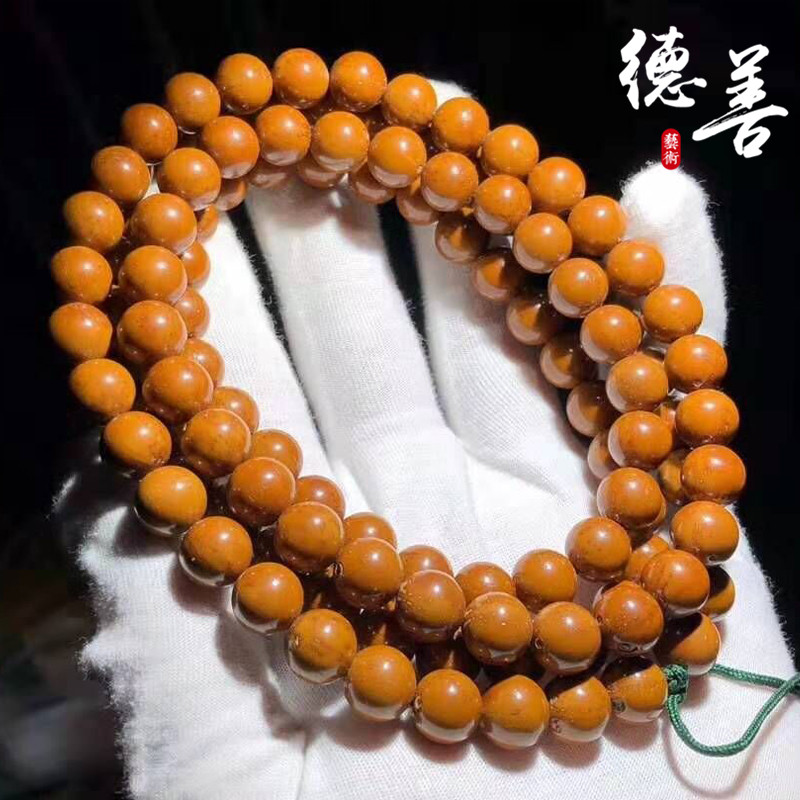 紫金鼠手串108颗 紫金鼠菩提子手串鼠高抛高密正圆光珠108颗佛珠手链