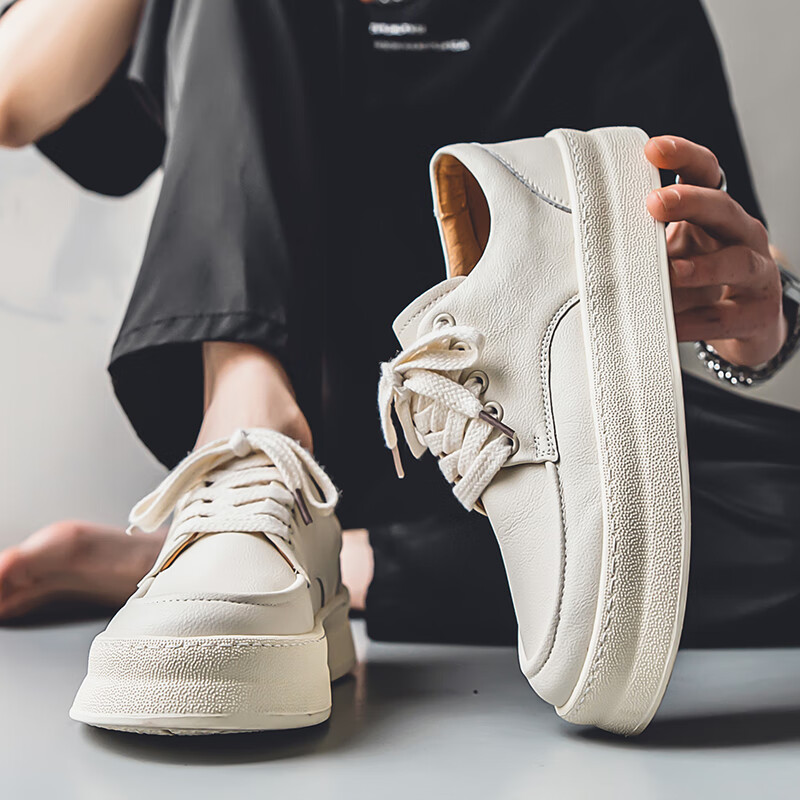 创京懿选配西装的鞋子男小白鞋配西裤的男鞋搭配春季潮牌休闲新款透气