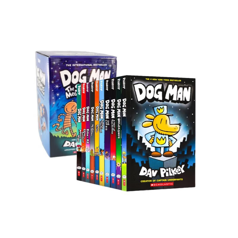 神探狗狗（英文版10册） Dog Man 进口原版 全彩漫画桥梁书