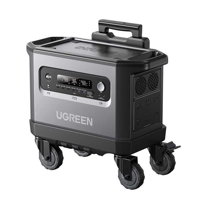 UGREEN 绿联 磷酸铁锂电芯户外电源2200W超大容量露营自驾游便携蓄电池