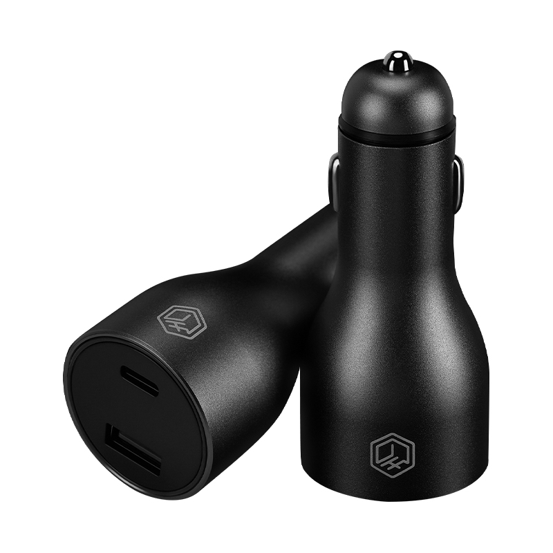 京东京造 车载充电器快充118W智能分流USB-A Tpye-C苹果华为小米兼容机型