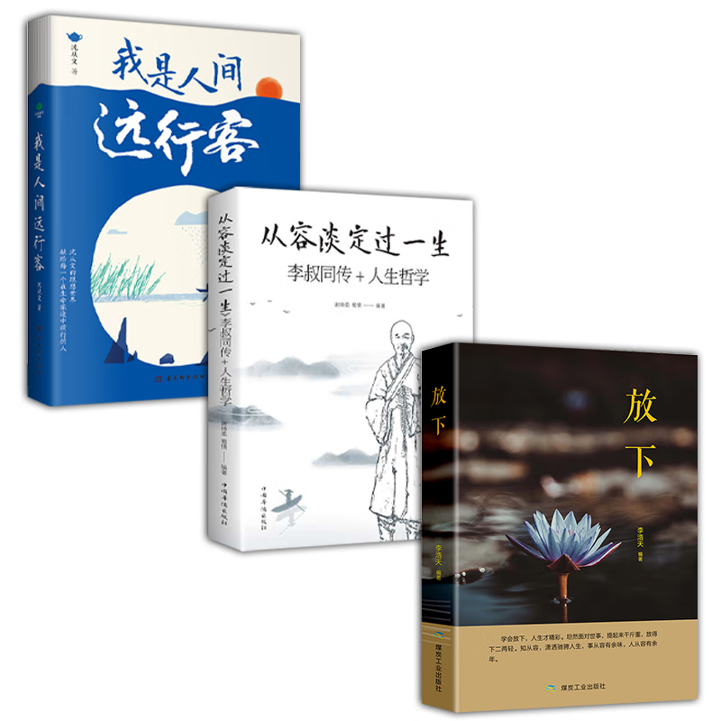 全3册 我是人间远行客+从容淡定过一生+放下 修心静心修身养性人生哲学哲理励志书籍