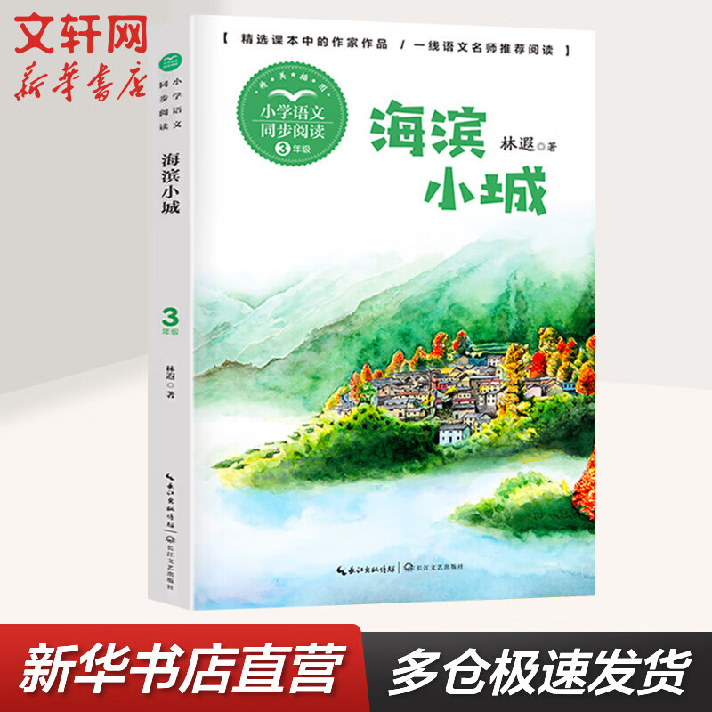 海滨小城 三年级上册同步阅读 课文作家作品系列小学生课外阅读书籍