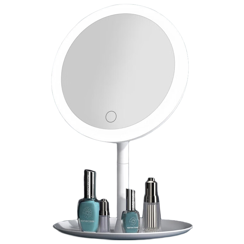 品喻（PINYU）化妆镜带灯led桌面台式梳妆镜子卧室智能高清宿舍便捷补光美妆镜