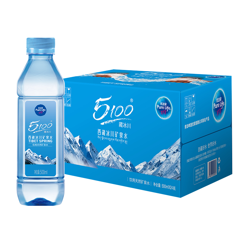 Plus��Ա���׹���Pure Life5100������ ���ر�����Ȫˮ 500ml*24ƿ���� ����ˮ