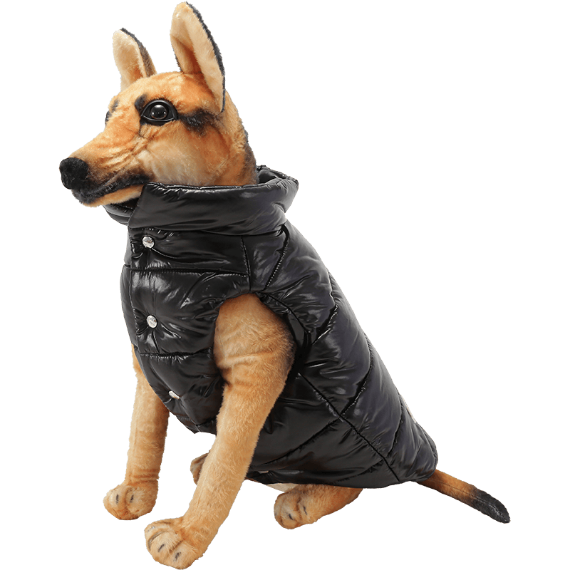 盟可睞（MONCLER）黑色寵物狗犬保暖棉馬甲背心棉衣 I2 09O 3G00001 68950 999 2