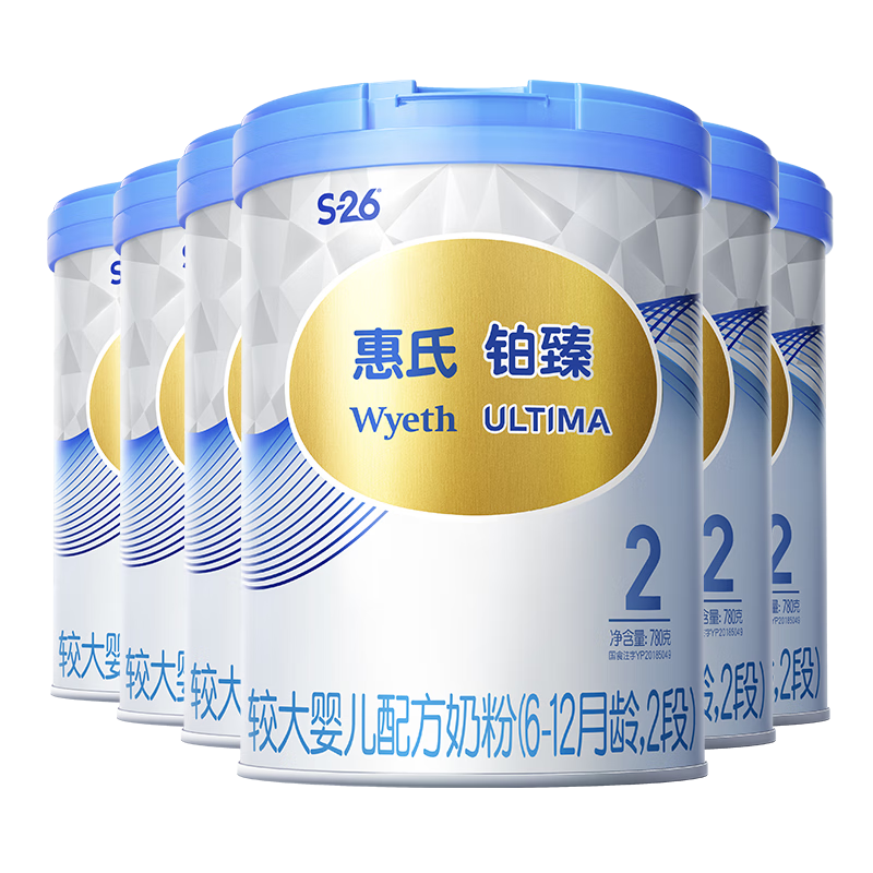 惠氏铂臻（WyethULTIMA）较大婴儿配方奶粉2段价格走势及购买推荐|查看婴幼儿奶粉历史价格