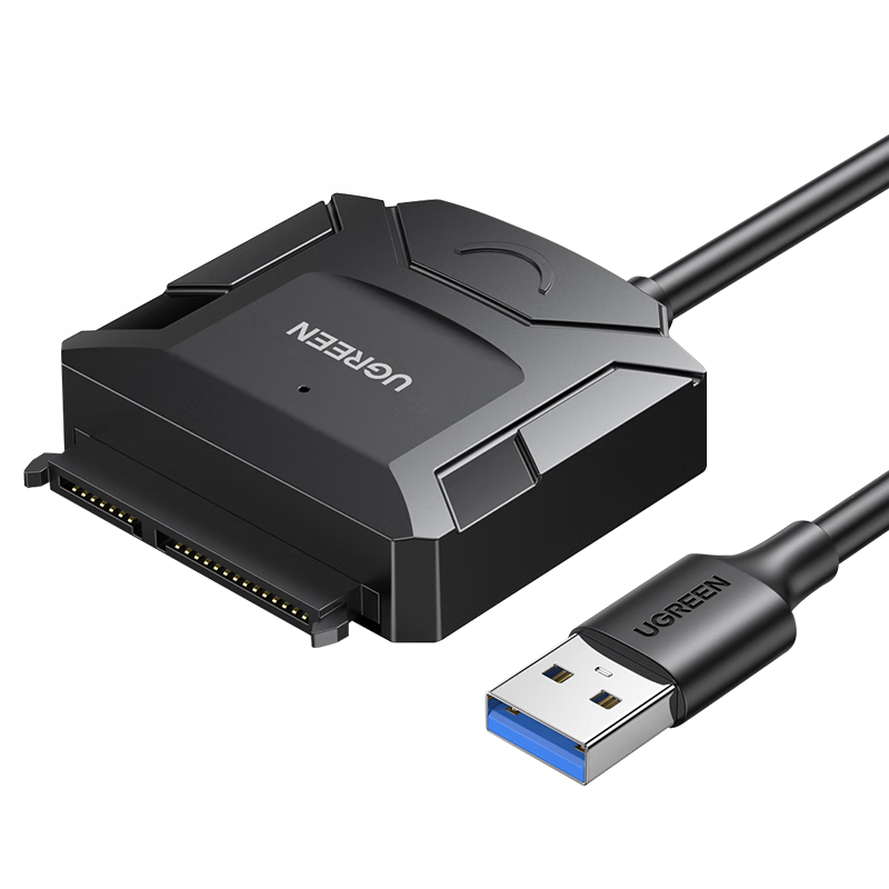 UGREEN 绿联 20215 接口转换器 USB2.0转SATA 0.5m 黑色