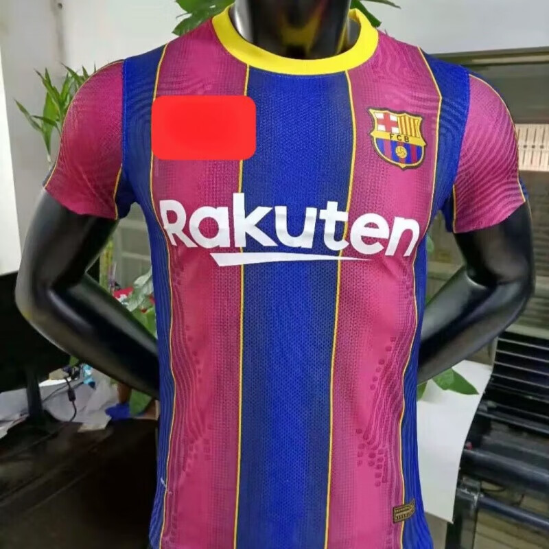 hnky(顶配)2021巴萨主场球员版球衣 梅西球衣 巴萨梅西10号球衣欧冠