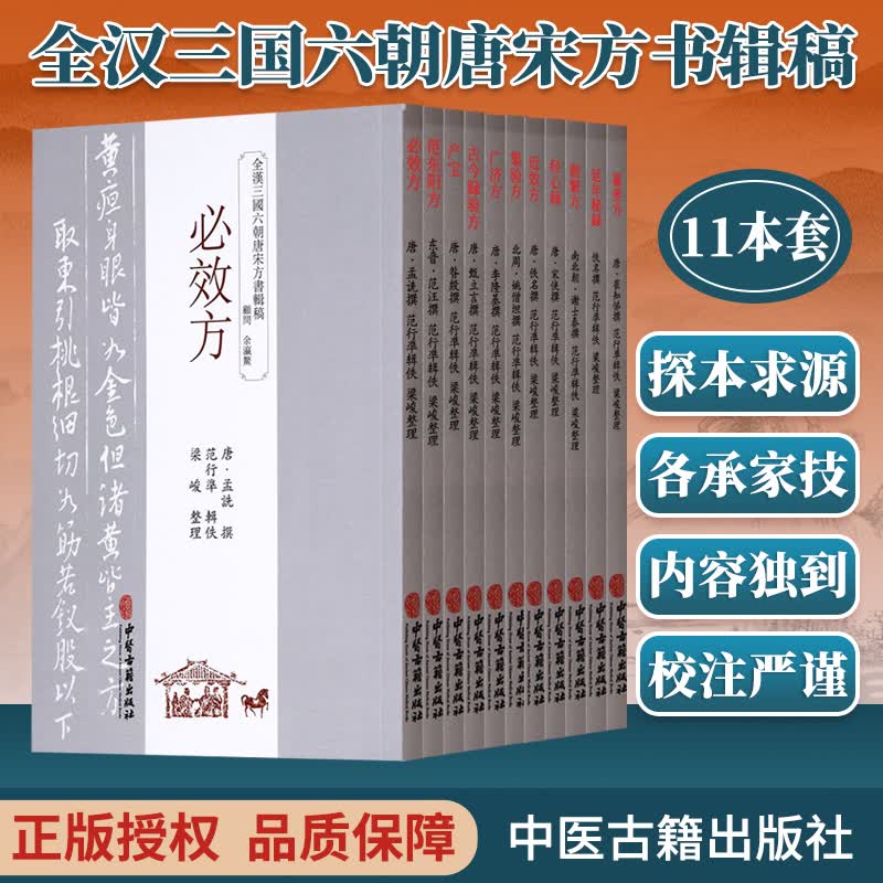 古籍11本 必效方+产宝+范东阳方+古今録验方+广济方+集验方+近效方+经心録+删繁方+延年秘録+纂