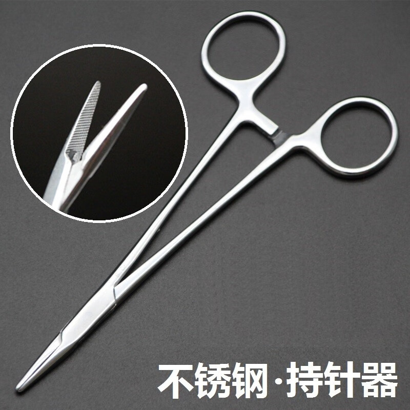 jd健康不锈钢持针钳直型细针持针器外科手术器械持针器止血钳 12.