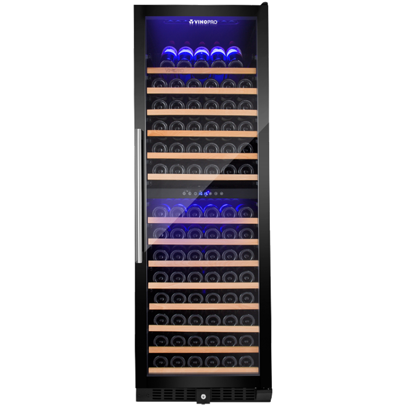维品诺（VINOPRO） 红酒柜 恒温酒柜 压缩机风冷家用嵌入式实木葡萄酒冷藏柜 BU-428D 黑色玻璃门