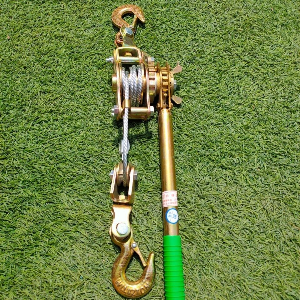 墨薰槿手板紧绳器优质钢多功能手动紧线器钢丝拉紧器 汽车钢丝绳收 手