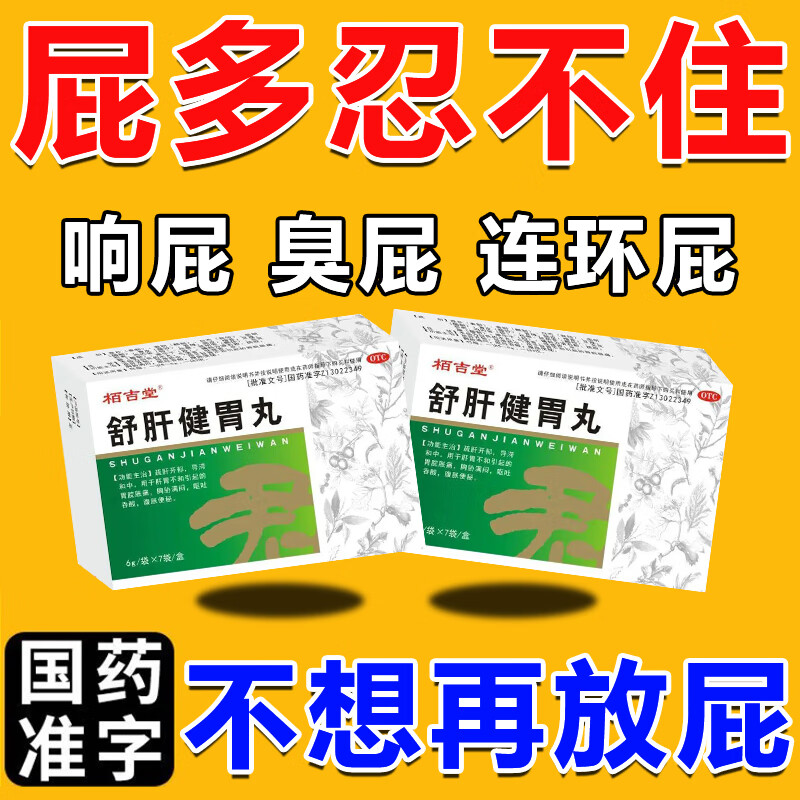 舒肝健胃丸 放屁多的药 放屁多屁臭肚子胀气不消化 肠胃药 腹胀肚胀