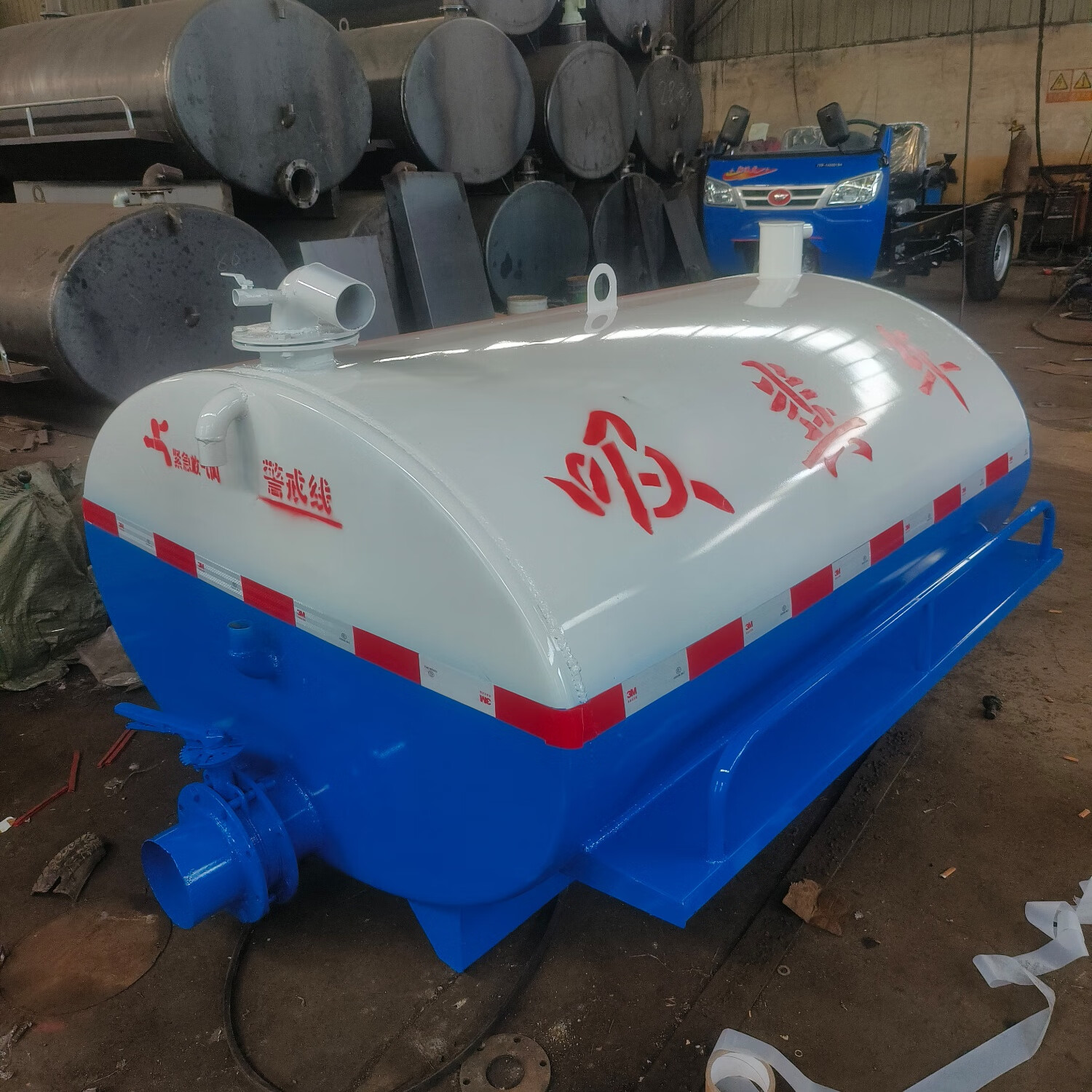 鸿旺威2方3方5方8方吸粪车罐体三轮抽粪车罐体改装自吸自排吸污罐泵