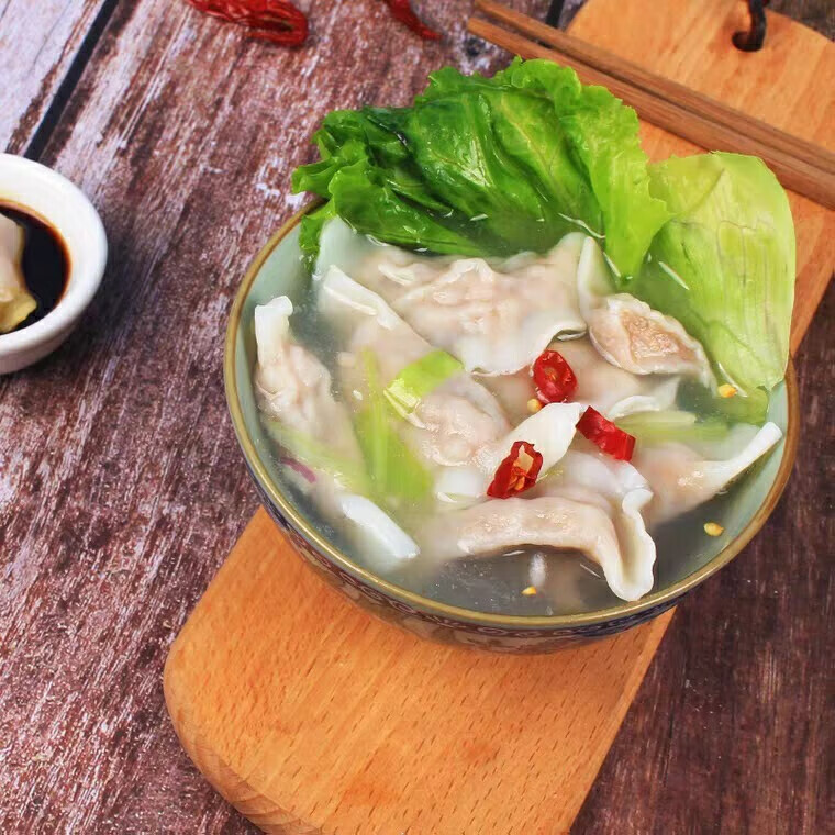 鲜有志和兴速冻鱼皮饺鱼皮饺火锅饺子早餐茶楼面食商用1盒