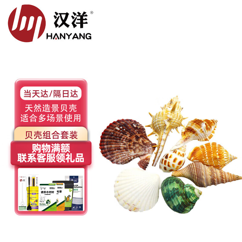 HANYANG汉洋天然贝壳约30-35 鱼缸龟缸造景水族箱装饰摆件大小型状不一样使用感如何?