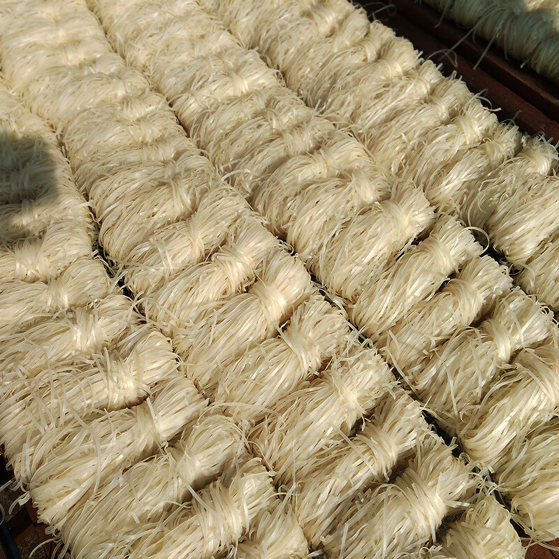 xywlkj湖南米面安仁烫皮5斤 茶陵米粉汤皮丝 农家土特产 纯手工河粉