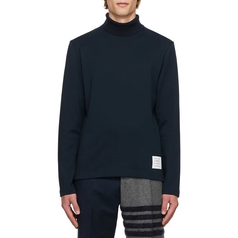 汤姆 布朗(thom browne)男装 男女通用棉质高领长袖t恤衫 mjs184a