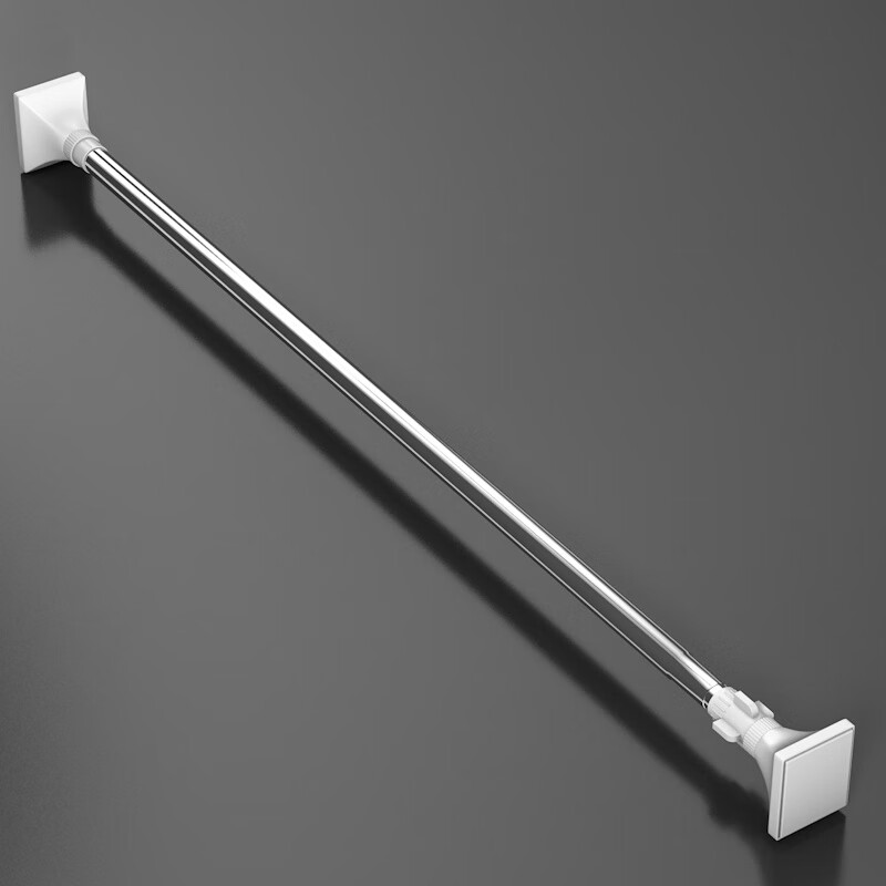 尚格兰 加强型免打孔浴帘杆 可伸缩窗帘杆晾衣杆不锈钢晾衣架收纳架