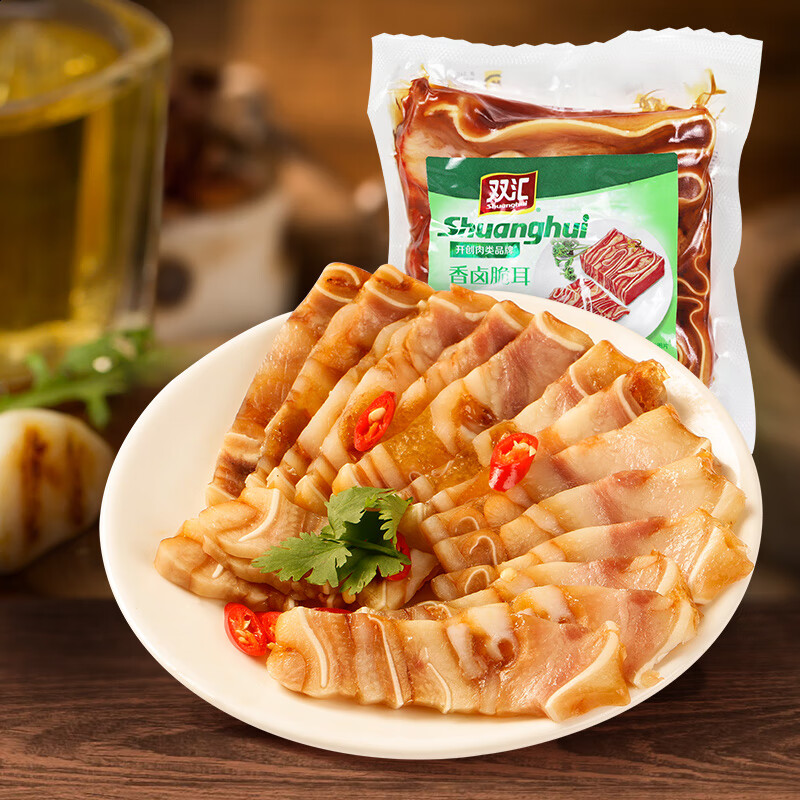 双汇香卤脆耳猪耳朵卤肉卤味即食凉拌熟食猪脆耳 200g 香卤脆耳*1袋