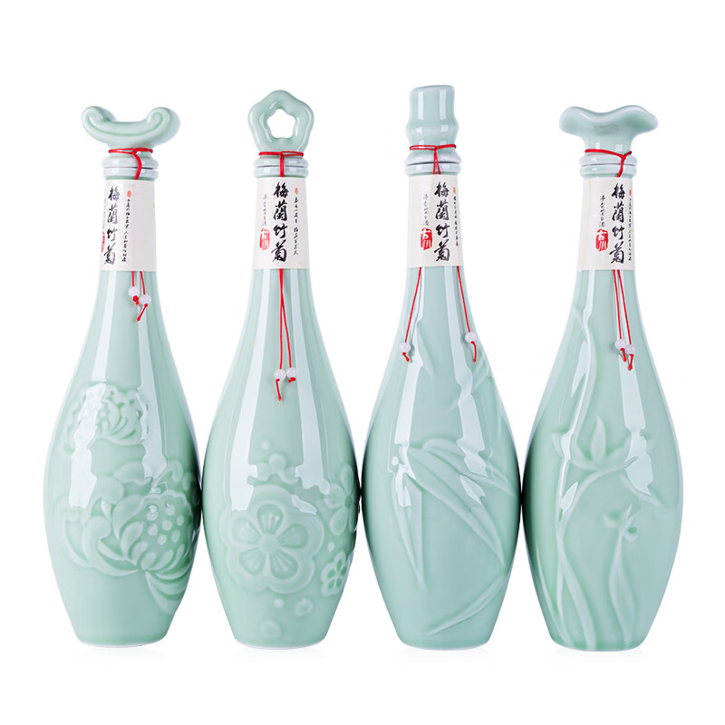 古川川派浓香型白酒40 8度梅兰竹菊480ml 4瓶礼盒版 虎窝购