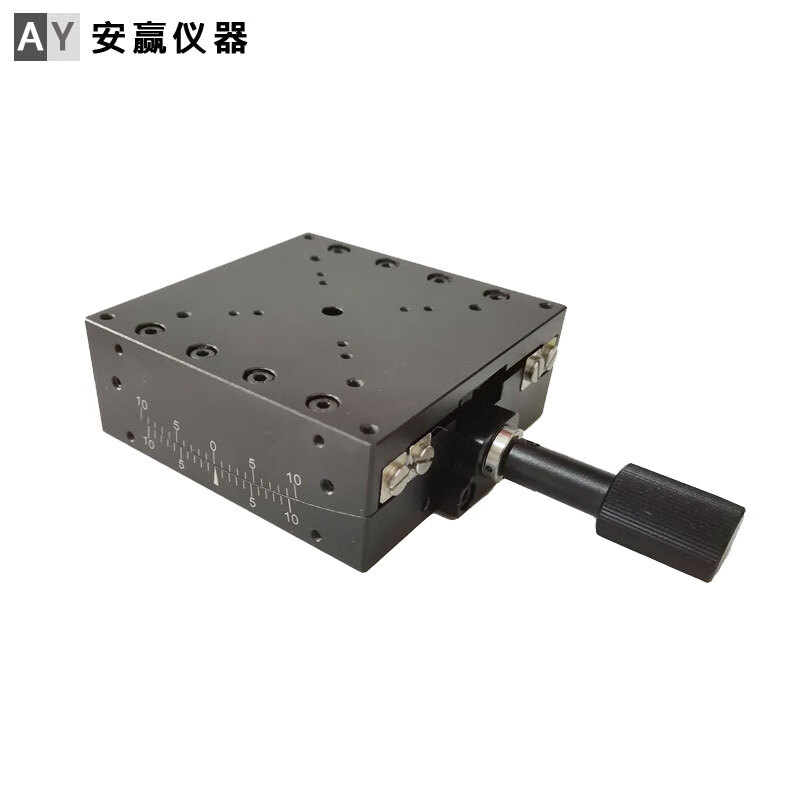 手动角位台 台面100*100mm 10度俯仰旋转角度调节