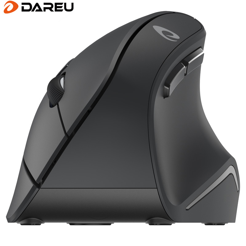 达尔优(dareu) LM108 鼠标 无线鼠标 垂直鼠标 办公鼠标 竖握式鼠标 笔记本鼠标 黑色
