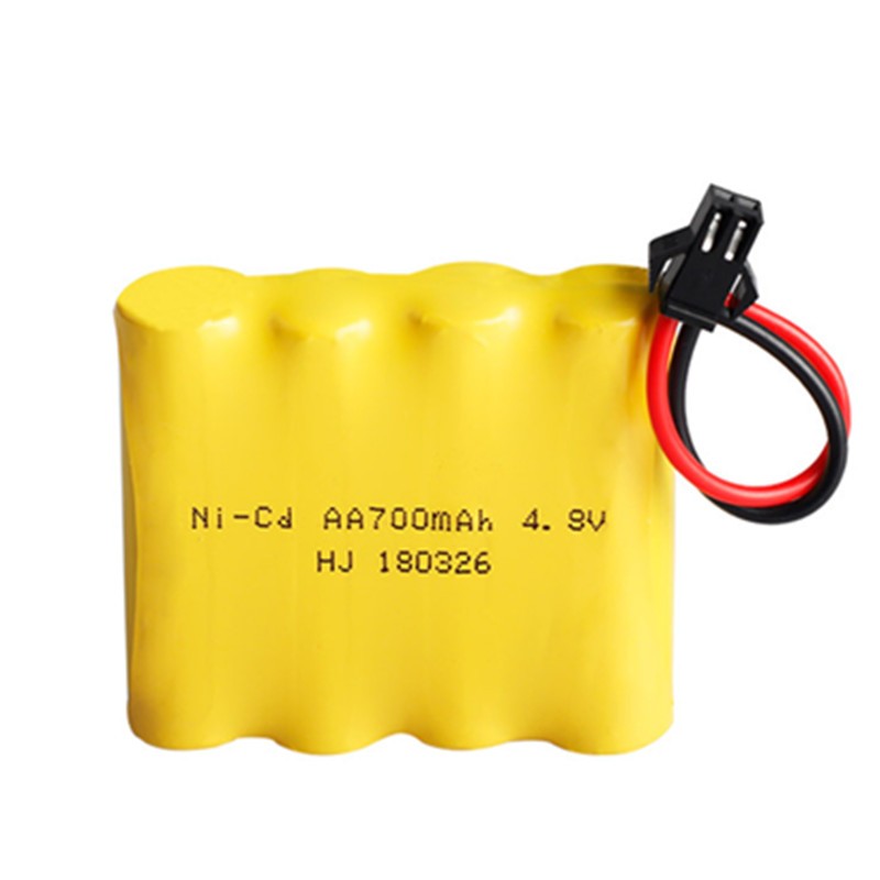 儿童玩具遥控汽车充电电池组3.6v 4.8v 6v 7.2v SM接口越野车镍氢通用大容量电池组配件 4.8v 700毫安