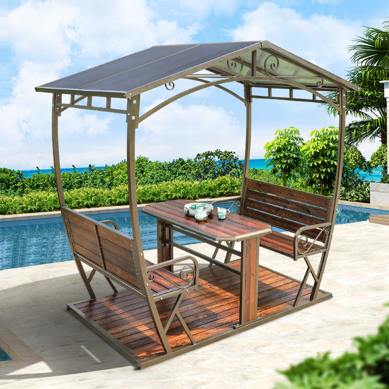 嘉勒美户外凉亭别墅庭院花园设计简易家用露台小院楼顶室休闲亭子