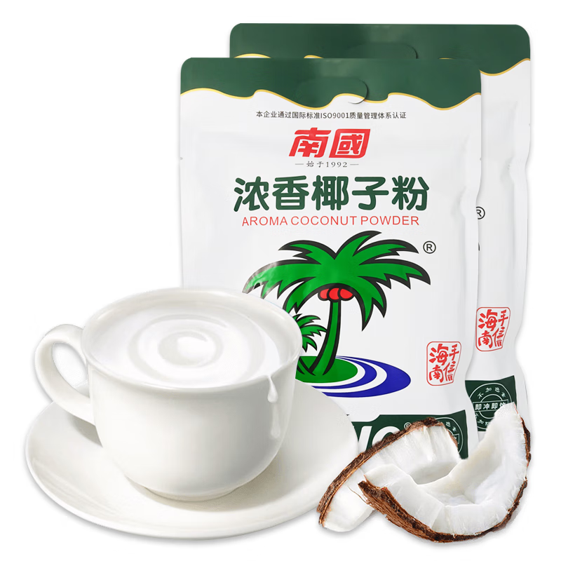 南国(nanguo)浓香椰子粉340g袋特浓椰奶速溶椰浆粉正宗海南特产 1袋