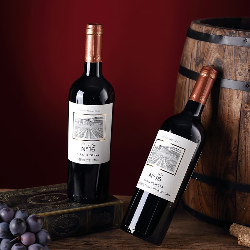 巴赛拉16号(parcela n°16)酒庄赤霞珠特级珍藏干红智利原瓶原装进口