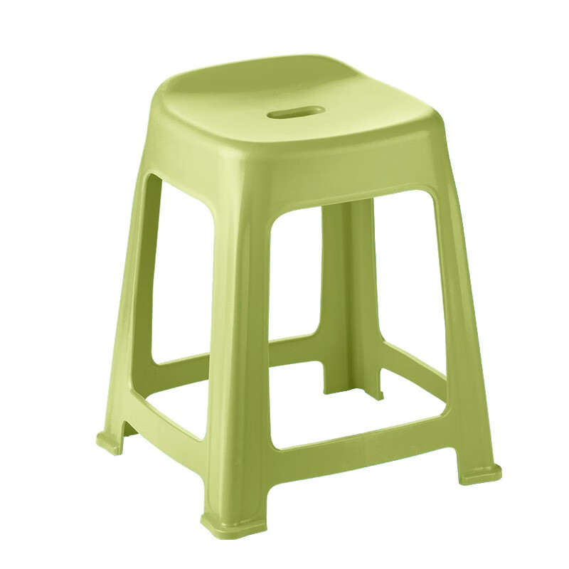 茶花贝壳家用成人塑料凳子防滑板凳简约客厅加厚方凳餐桌高凳109002