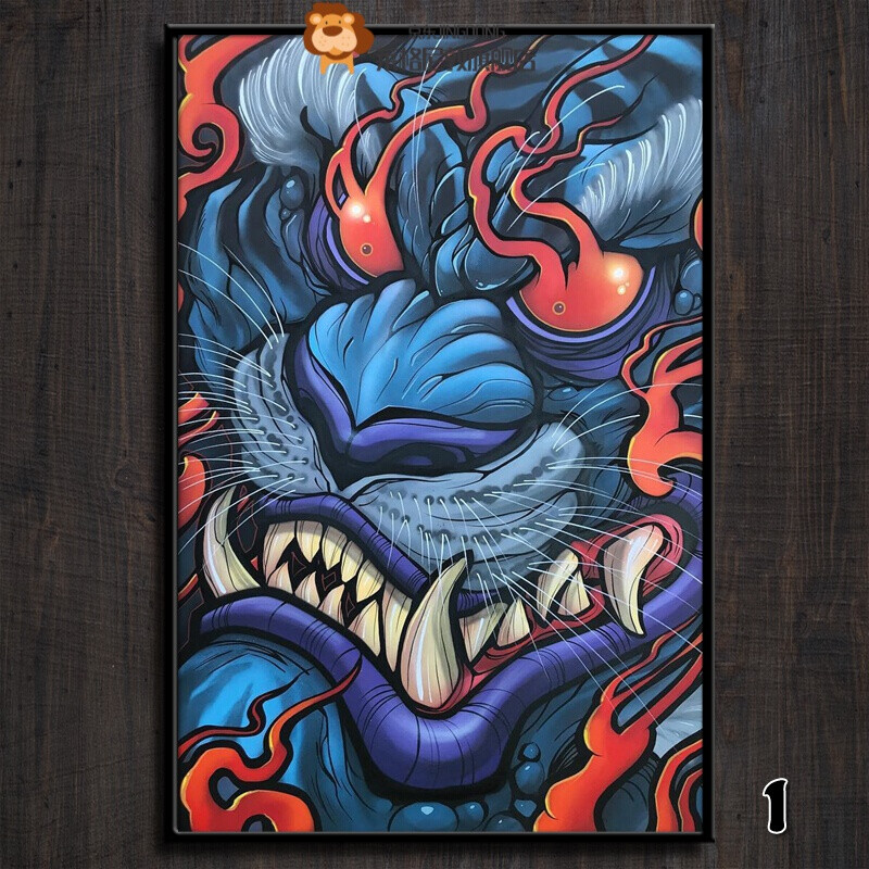 迈典(maidian)装修壁画 壁画挂画框画 款式1 21cm*30cm kt板 pvc细黑