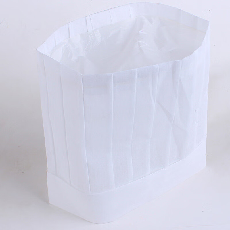 kxric厨师帽西点师高纸厨师高帽一次性厨师帽酒店西餐厅厨师帽子厨房