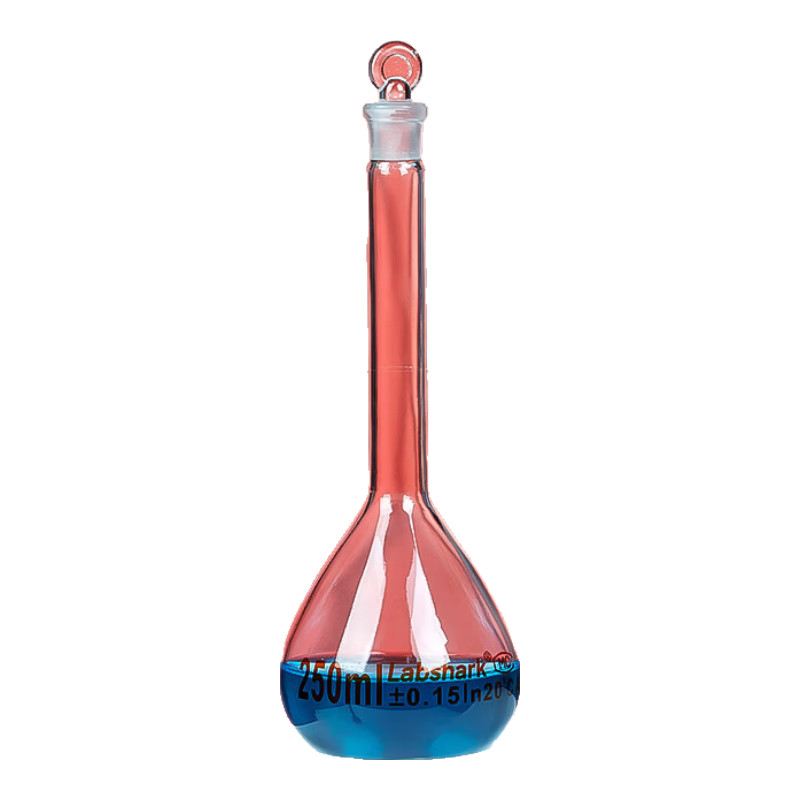 比克曼生物L(fēng)ABSHARK  湘玻玻璃容量瓶透明定容瓶棕色定量瓶A級(jí)可過檢實(shí)驗(yàn)室棉線比克曼生物 200mL透明 1個(gè)【A級(jí)過檢率≥99%】