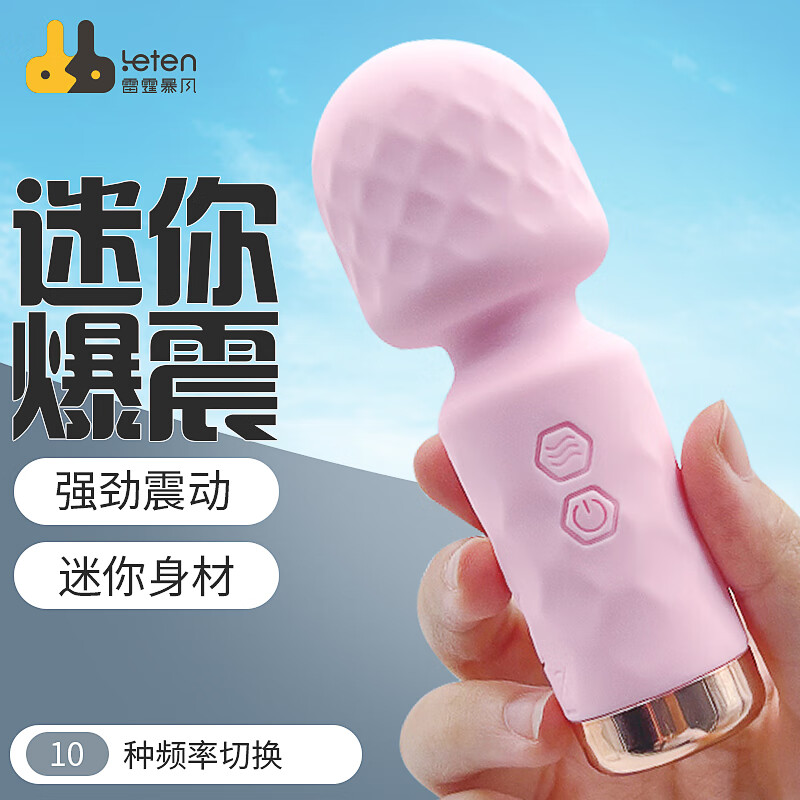 雷霆暴风（LETEN）Ｘ女用X器 插入式强震AV棒 10频防水转珠按摩棒 柔软可弯曲X玩具性用品女