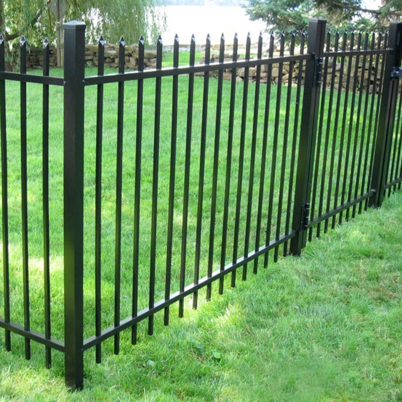曲笙缘黑色锌钢围墙护栏铁艺栏杆学校别墅小区栅栏庭院篱笆花园隔