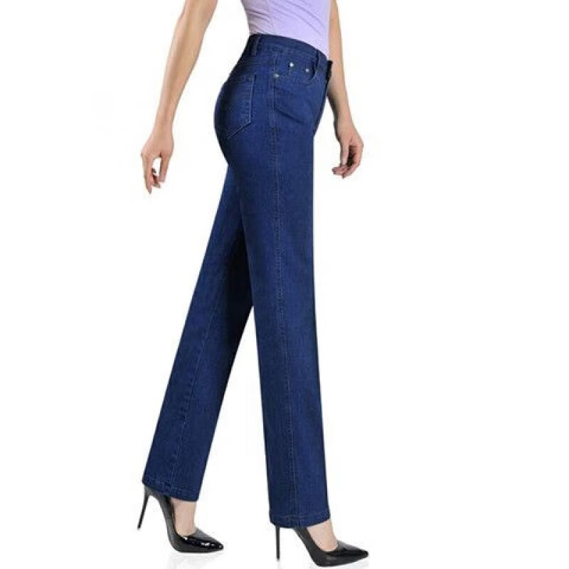 恺吉锐女裤高腰宽松休闲裤女春夏款装裤子女弹力牛仔裤女 【春秋款】